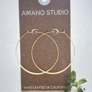 Large Gold (plated ) Hoops